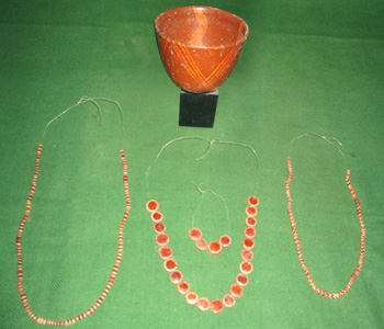 Carnelian Beads & Pottery