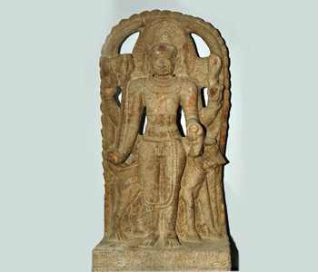 Bhairavar - Stone Statue