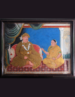 Raja and Rani Seated