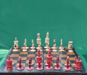 Ivory Chess Board used by Last Tamil king of Srilanka