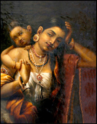 Yasodha and Krishna