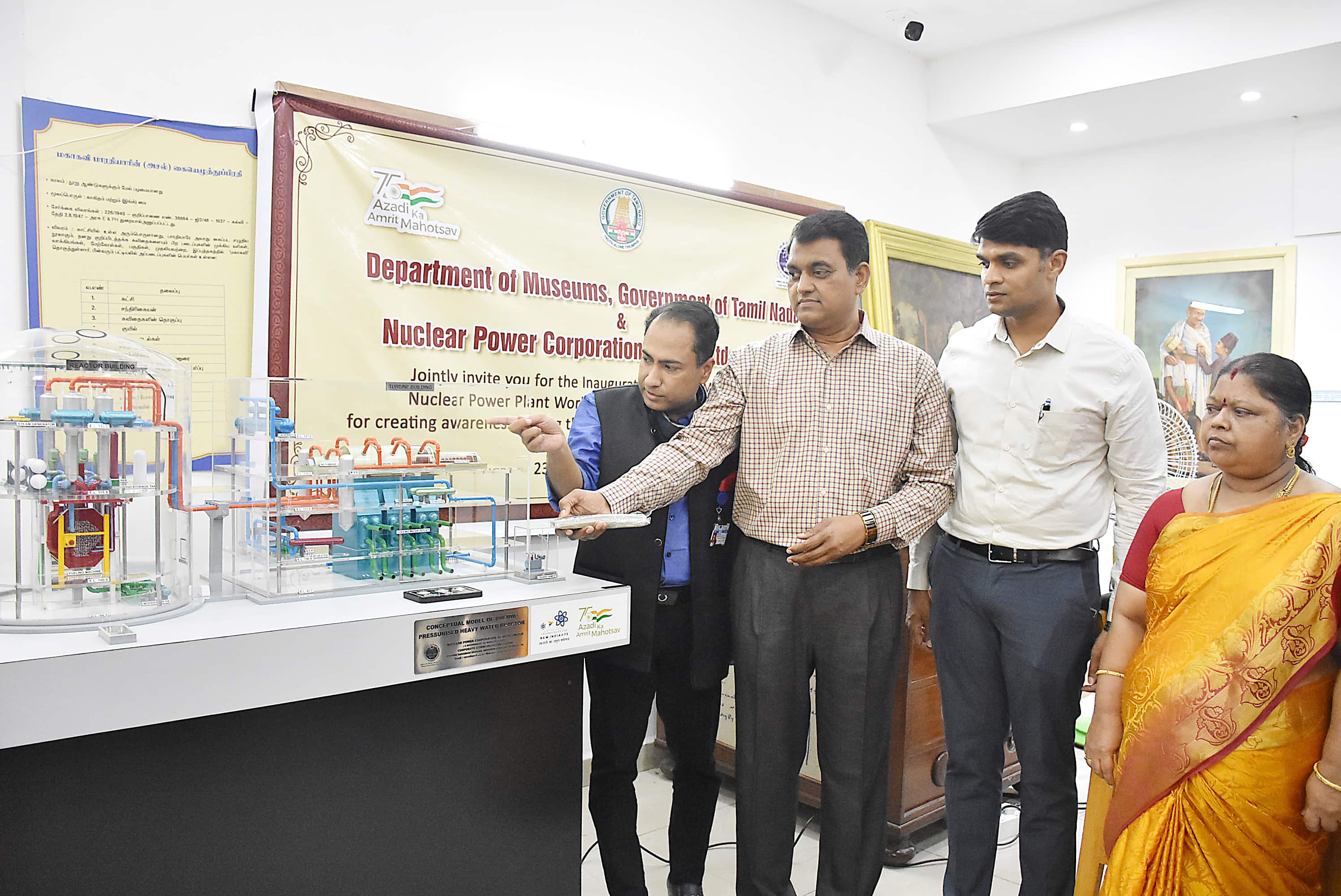 Inauguration of a 700 MW PHWR type Nuclear Power Plant Working Mode